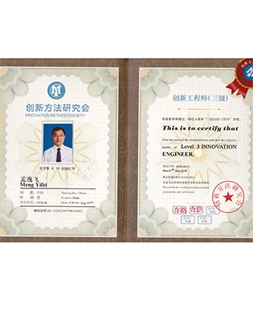 Meng Yifei, Innovation Certificate III 